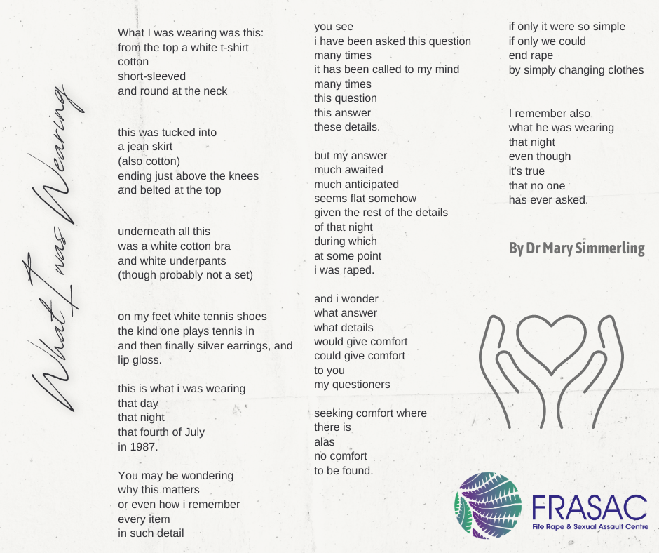 What I was Wearing Poem